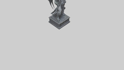 3D model Nergal statue model 2 VR / AR / low-poly