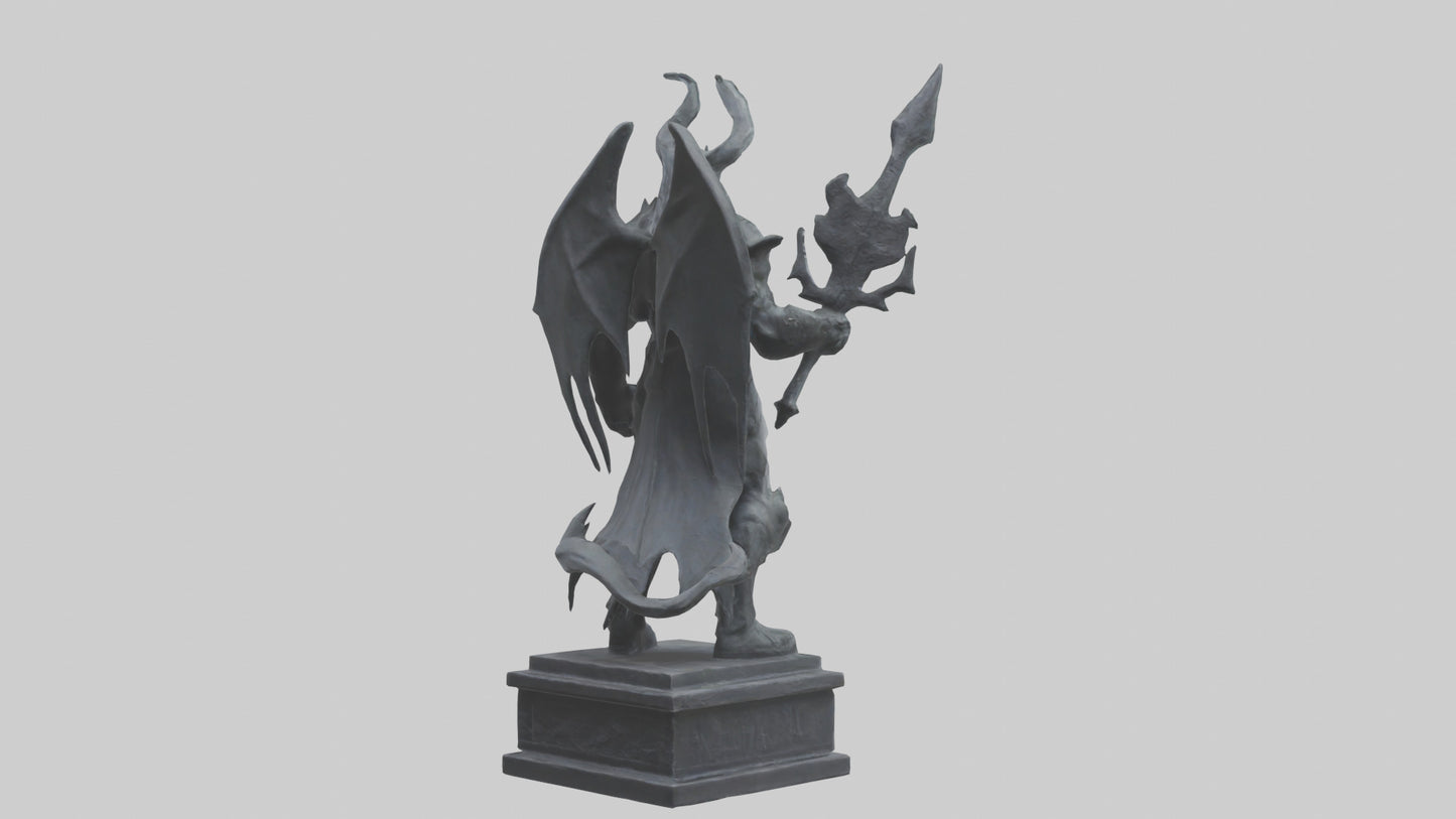 3D model Nergal statue model 2 VR / AR / low-poly
