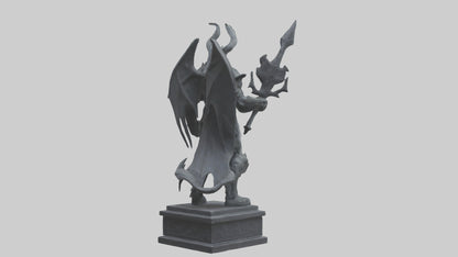 3D model Nergal statue model 2 VR / AR / low-poly