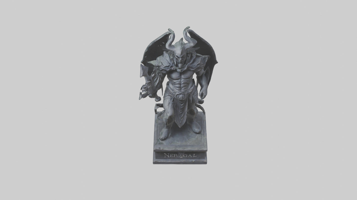 3D model Nergal statue model 2 VR / AR / low-poly