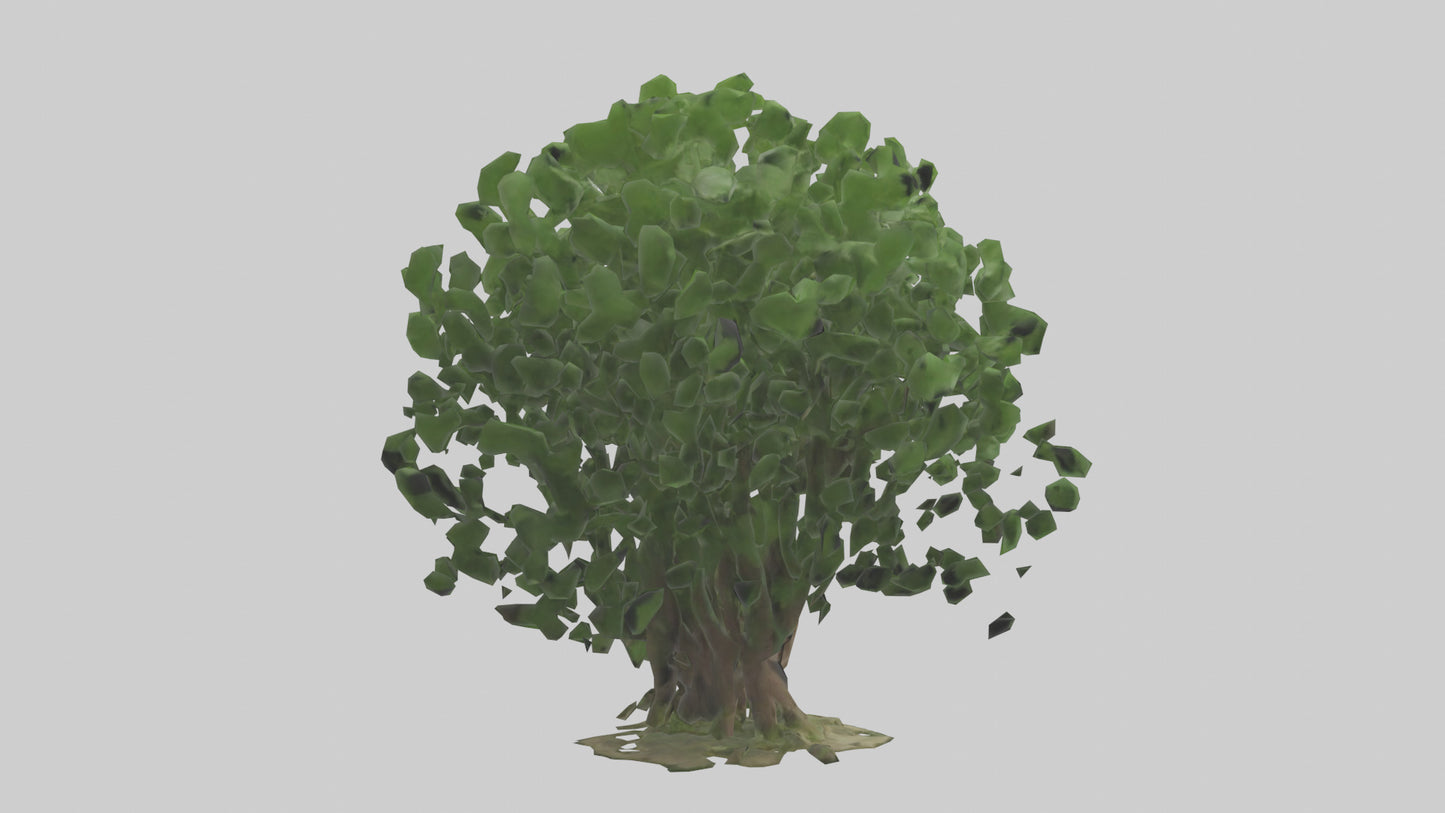 3D model Nettle tree model VR / AR / low-poly