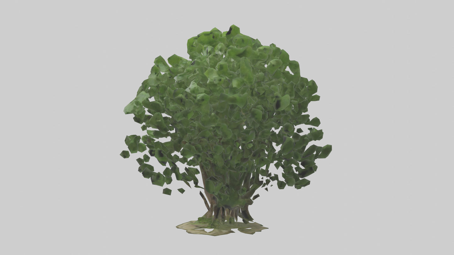 3D model Nettle tree model VR / AR / low-poly