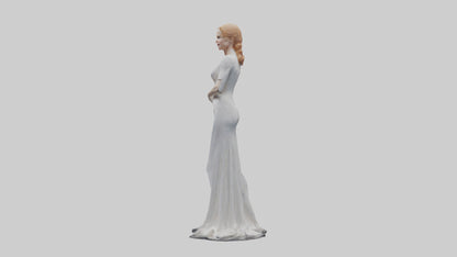 3D model Nicole Kidman statue model VR / AR / low-poly