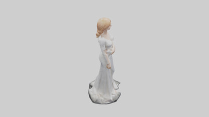 3D model Nicole Kidman statue model VR / AR / low-poly