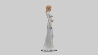 3D model Nicole Kidman statue model VR / AR / low-poly