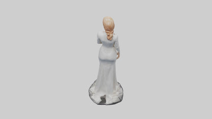 3D model Nicole Kidman statue model VR / AR / low-poly