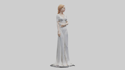 3D model Nicole Kidman statue model VR / AR / low-poly