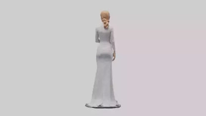 3D model Nicole Kidman statue model VR / AR / low-poly