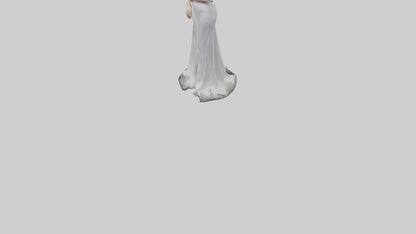 3D model Nicole Kidman statue model VR / AR / low-poly