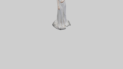 3D model Nicole Kidman statue model VR / AR / low-poly