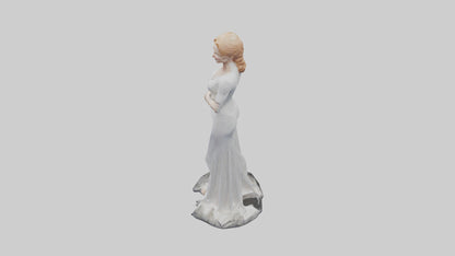 3D model Nicole Kidman statue model VR / AR / low-poly