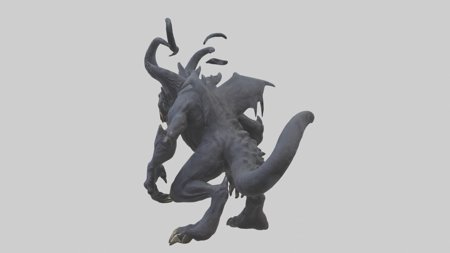 3D model Nightmare beast model VR / AR / low-poly