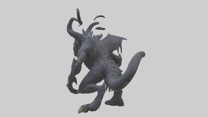 3D model Nightmare beast model VR / AR / low-poly