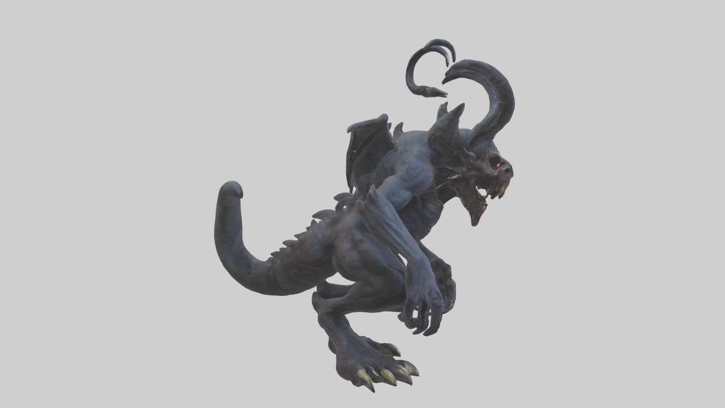 3D model Nightmare beast model VR / AR / low-poly