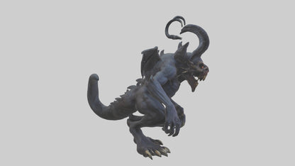 3D model Nightmare beast model VR / AR / low-poly