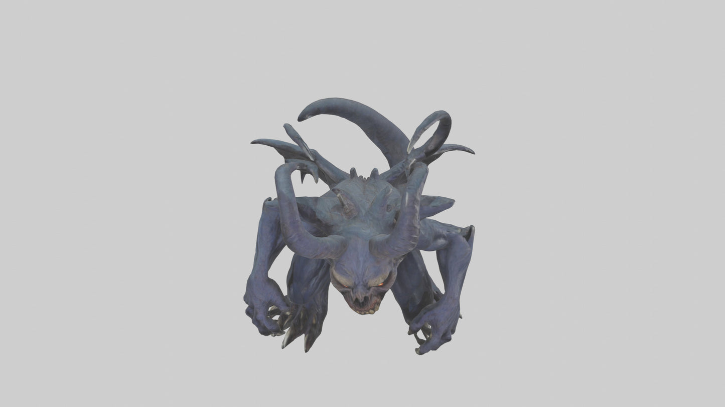 3D model Nightmare beast model VR / AR / low-poly