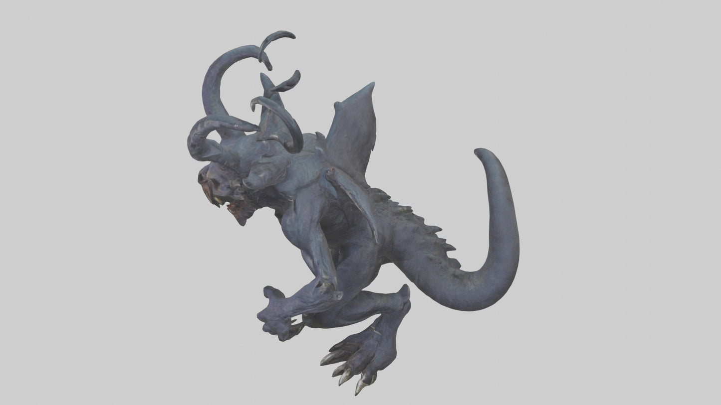 3D model Nightmare beast model VR / AR / low-poly