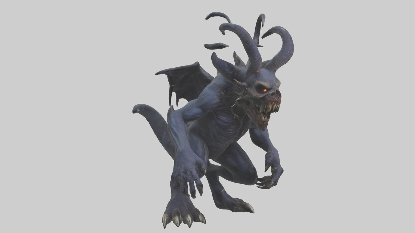 3D model Nightmare beast model VR / AR / low-poly