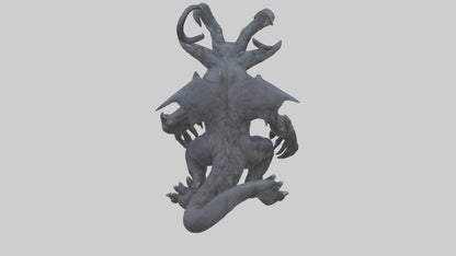 3D model Nightmare beast model VR / AR / low-poly