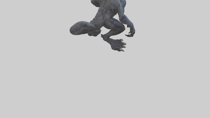 3D model Nightmare beast model VR / AR / low-poly