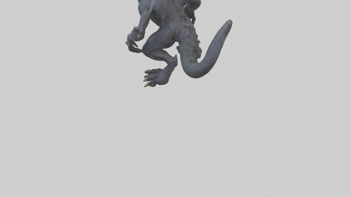 3D model Nightmare beast model VR / AR / low-poly