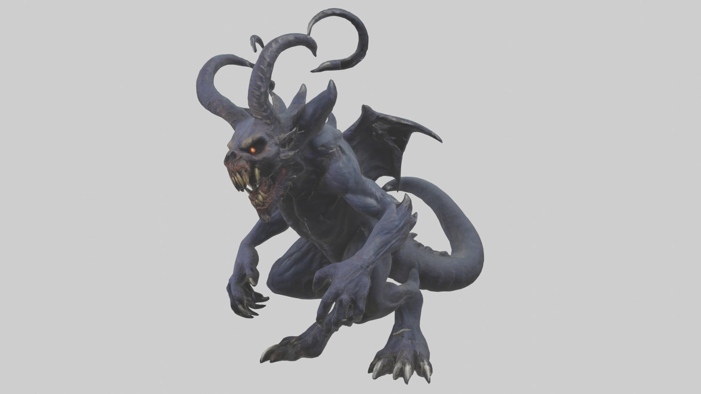 3D model Nightmare beast model VR / AR / low-poly