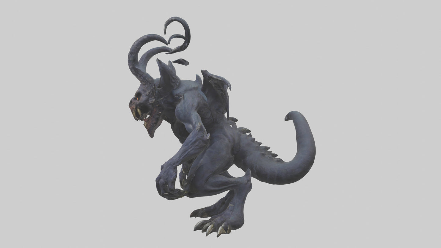 3D model Nightmare beast model VR / AR / low-poly
