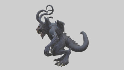 3D model Nightmare beast model VR / AR / low-poly