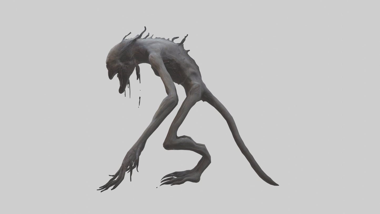 Nightmare creature model VR / AR / low-poly