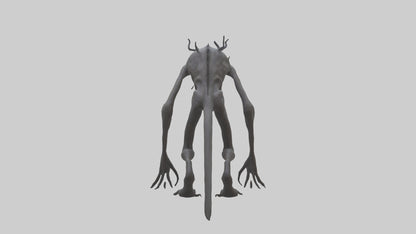 Nightmare creature model VR / AR / low-poly