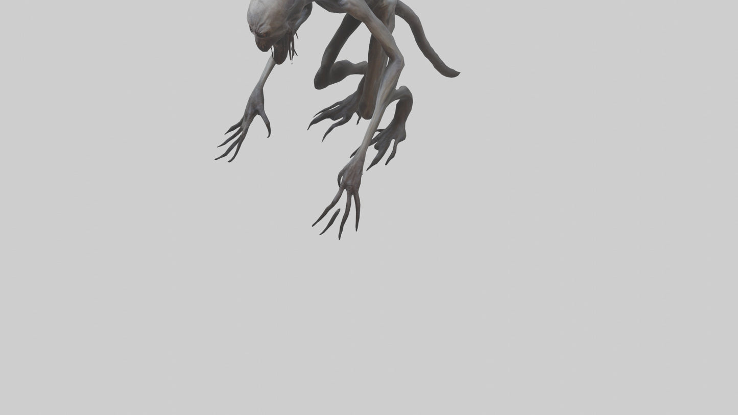 Nightmare creature model VR / AR / low-poly