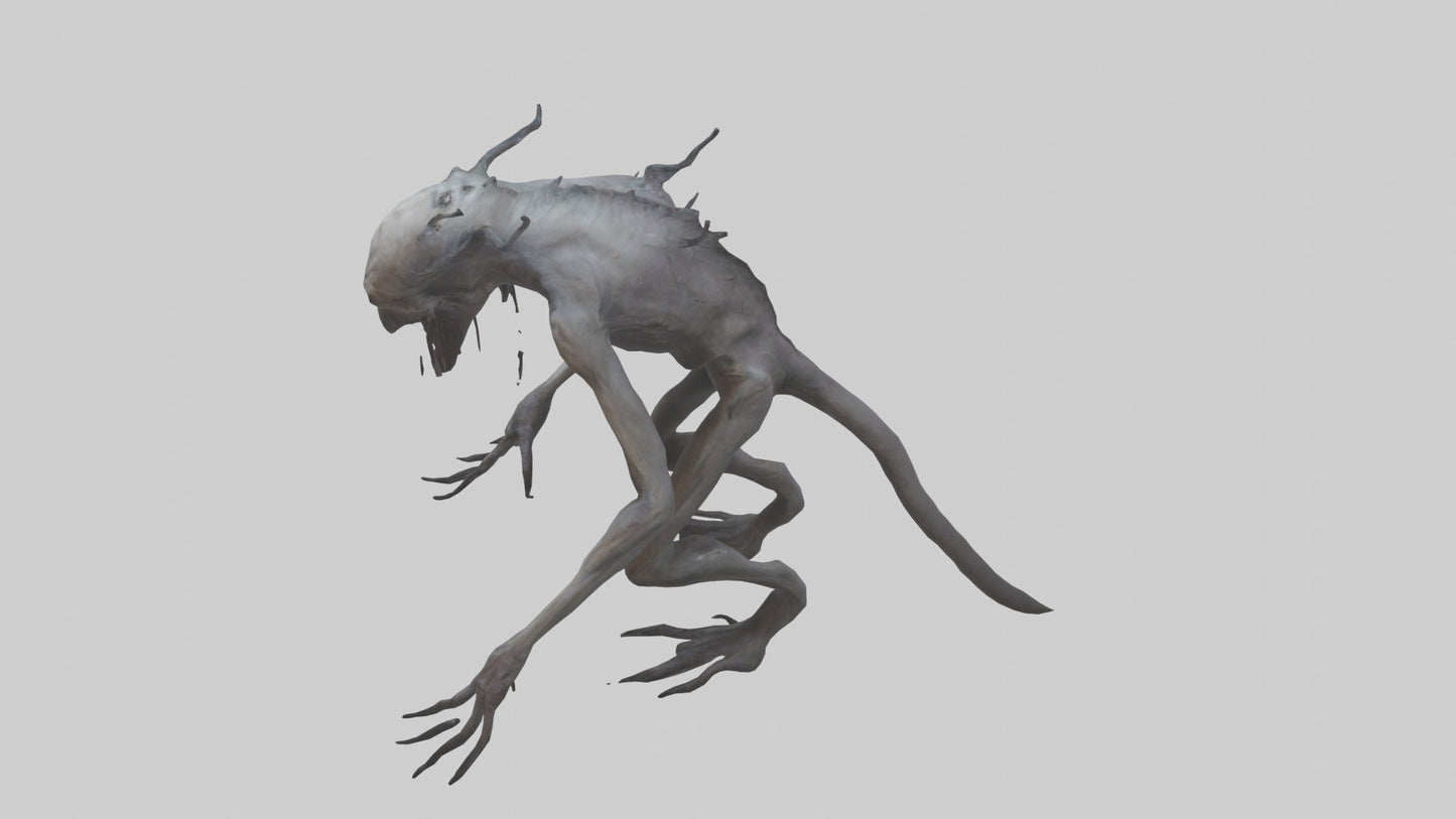 Nightmare creature model VR / AR / low-poly