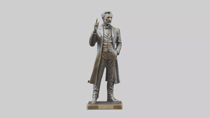 Nikola Tesla statue model VR / AR / low-poly