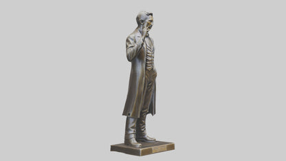 Nikola Tesla statue model VR / AR / low-poly