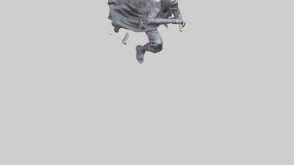 3D model Ninja in Motion statue model VR / AR / low-poly