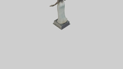 3D model Ninlil statue model VR / AR / low-poly