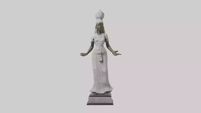 3D model Ninlil statue model VR / AR / low-poly