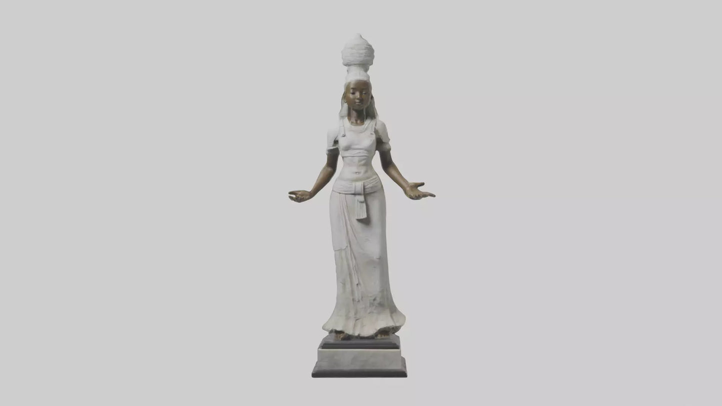 3D model Ninlil statue model VR / AR / low-poly