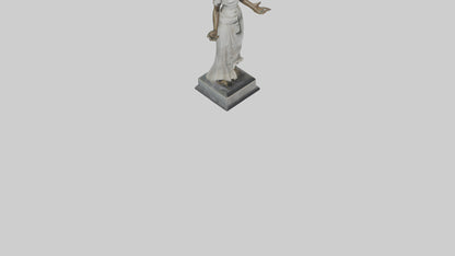 3D model Ninlil statue model VR / AR / low-poly