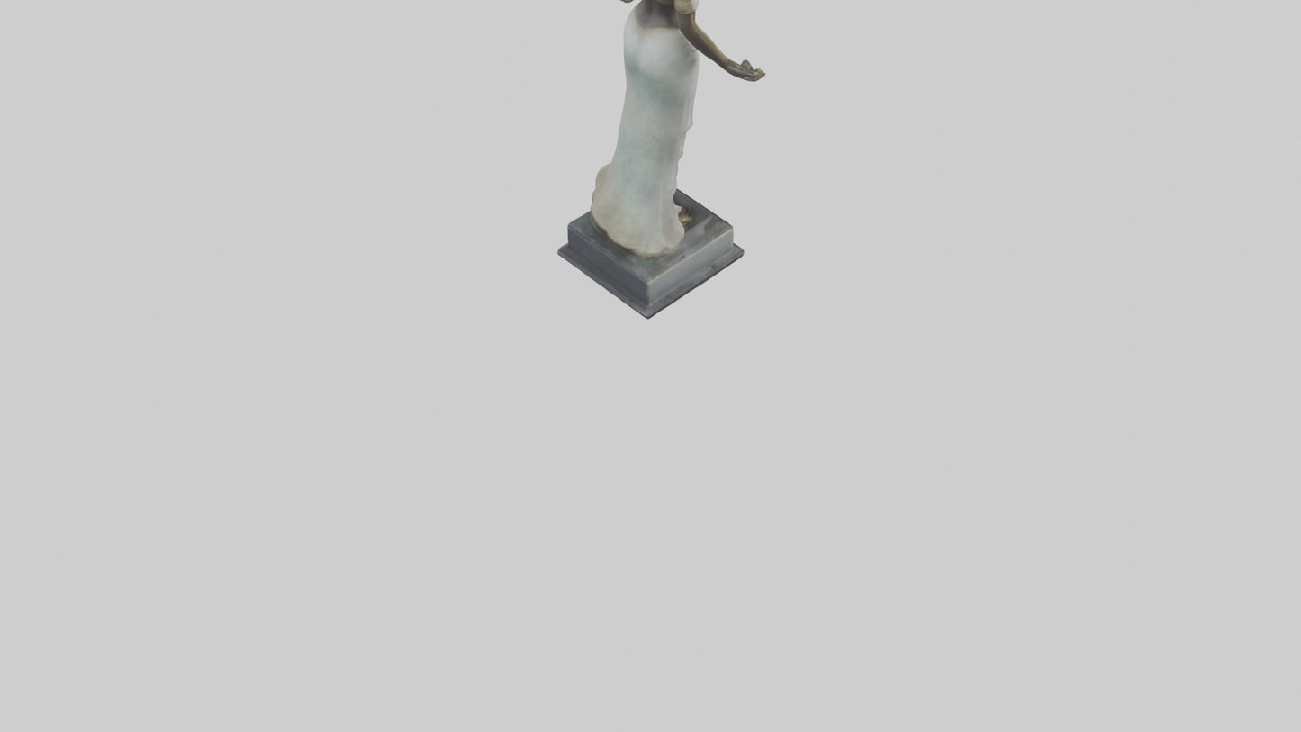 3D model Ninlil statue model VR / AR / low-poly
