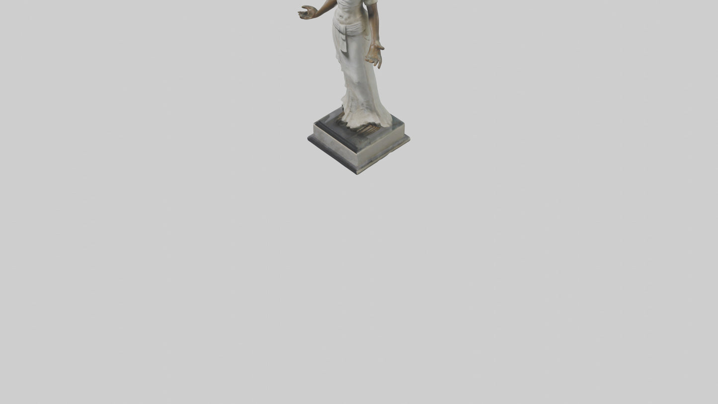3D model Ninlil statue model VR / AR / low-poly