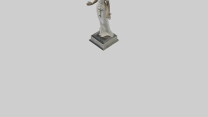 3D model Ninlil statue model VR / AR / low-poly