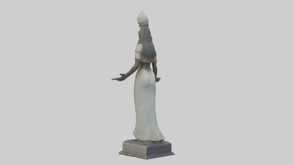 3D model Ninlil statue model VR / AR / low-poly