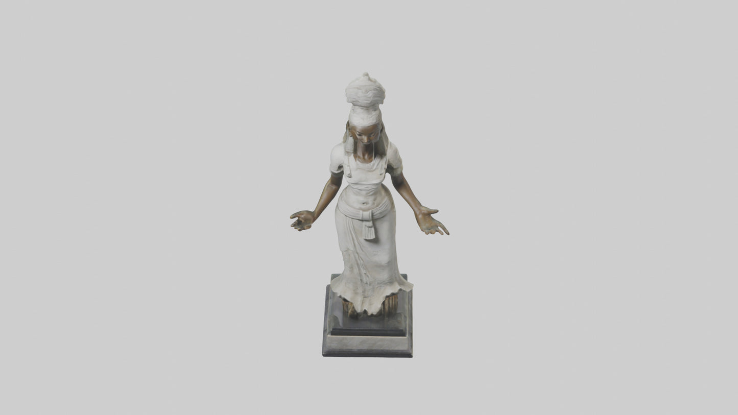 3D model Ninlil statue model VR / AR / low-poly