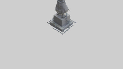 3D model No More Chains statue model VR / AR / low-poly