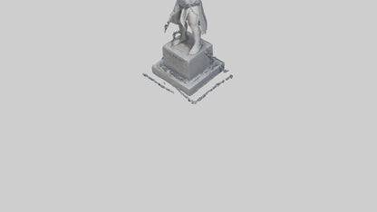 3D model No More Chains statue model VR / AR / low-poly