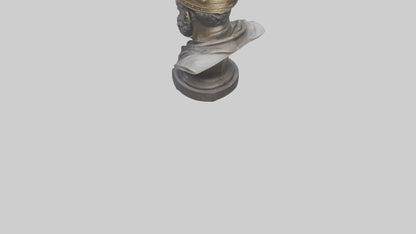 3D model Noble King bust statue model VR / AR / low-poly