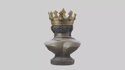 3D model Noble King bust statue model VR / AR / low-poly