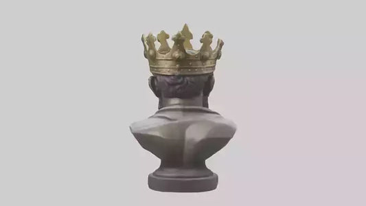 3D model Noble King bust statue model VR / AR / low-poly