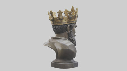 3D model Noble King bust statue model VR / AR / low-poly